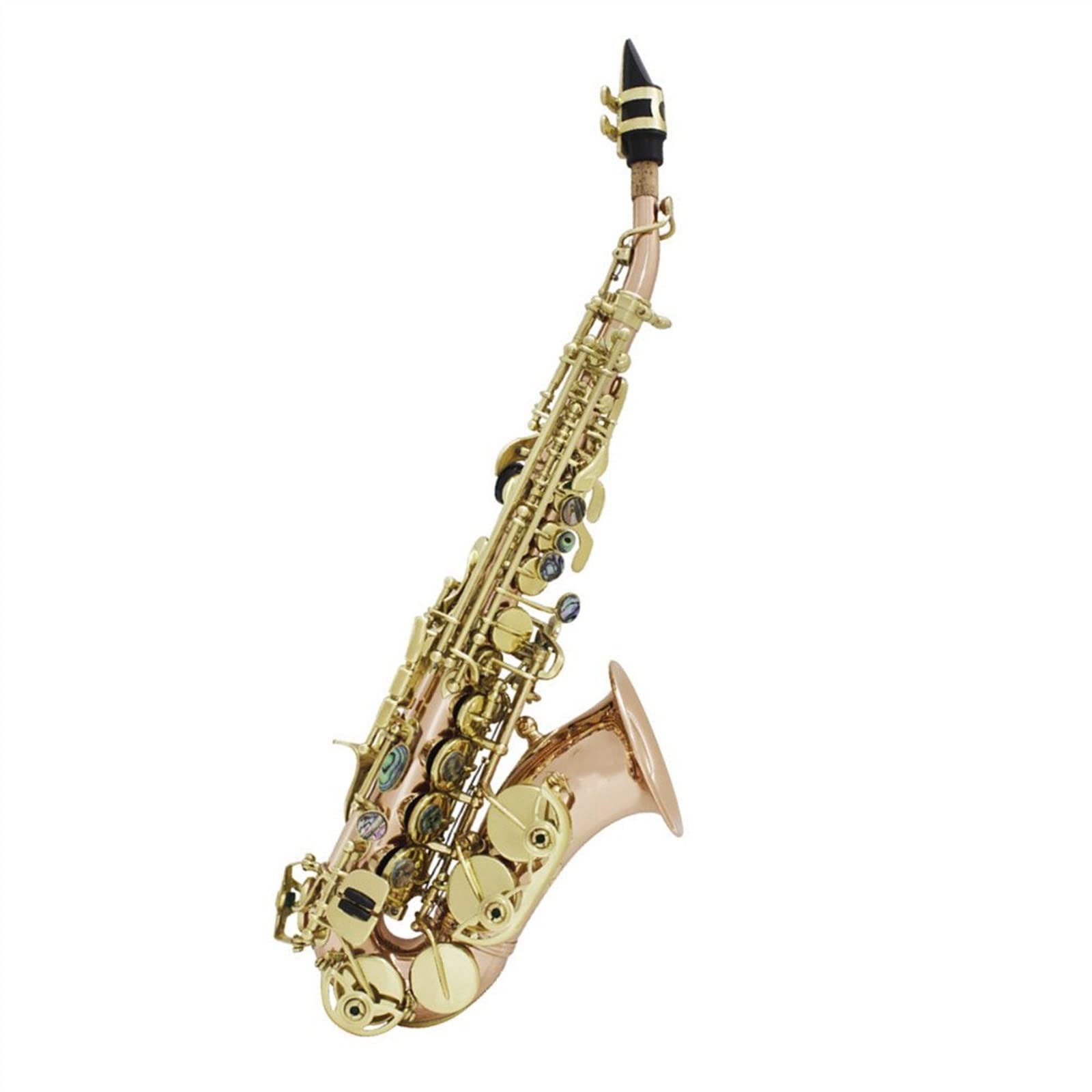 HCZKIUJY Saxophones Saxophone Phosphor Bronze Copper Carve Pattern Sax Abalone Shell Buttons Wind Instrument Accessories