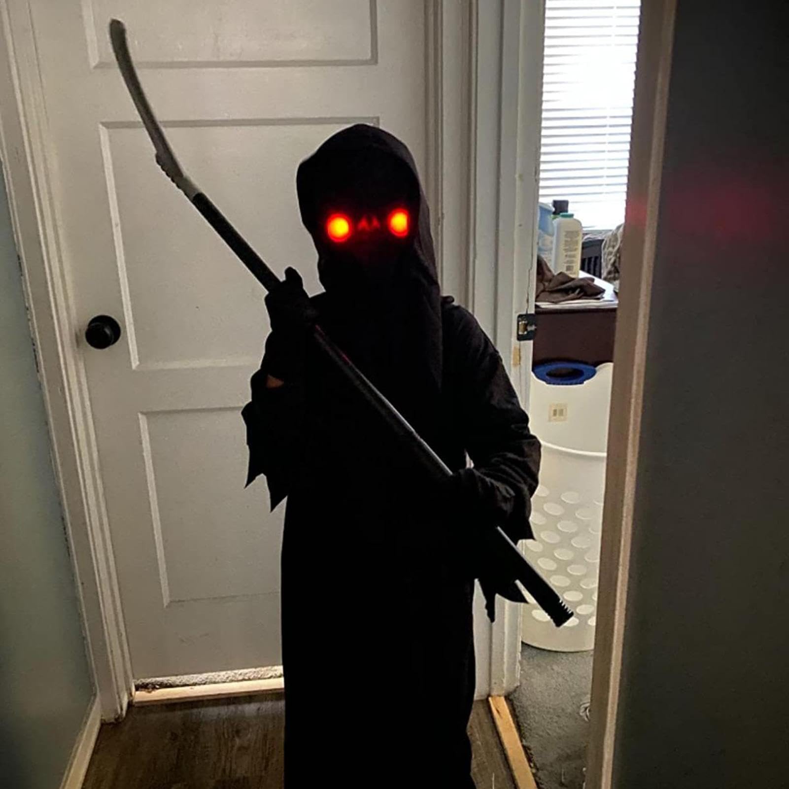 Straszne Kostiumy Dla Dzieci Stroje Cosplay Kosiarza | Upiorne Stroje Cosplay dla Dziewcząt Cosplayerek Karnawału Występów Scenicznych Wydarzeń Tematycznych Balów Maskowych