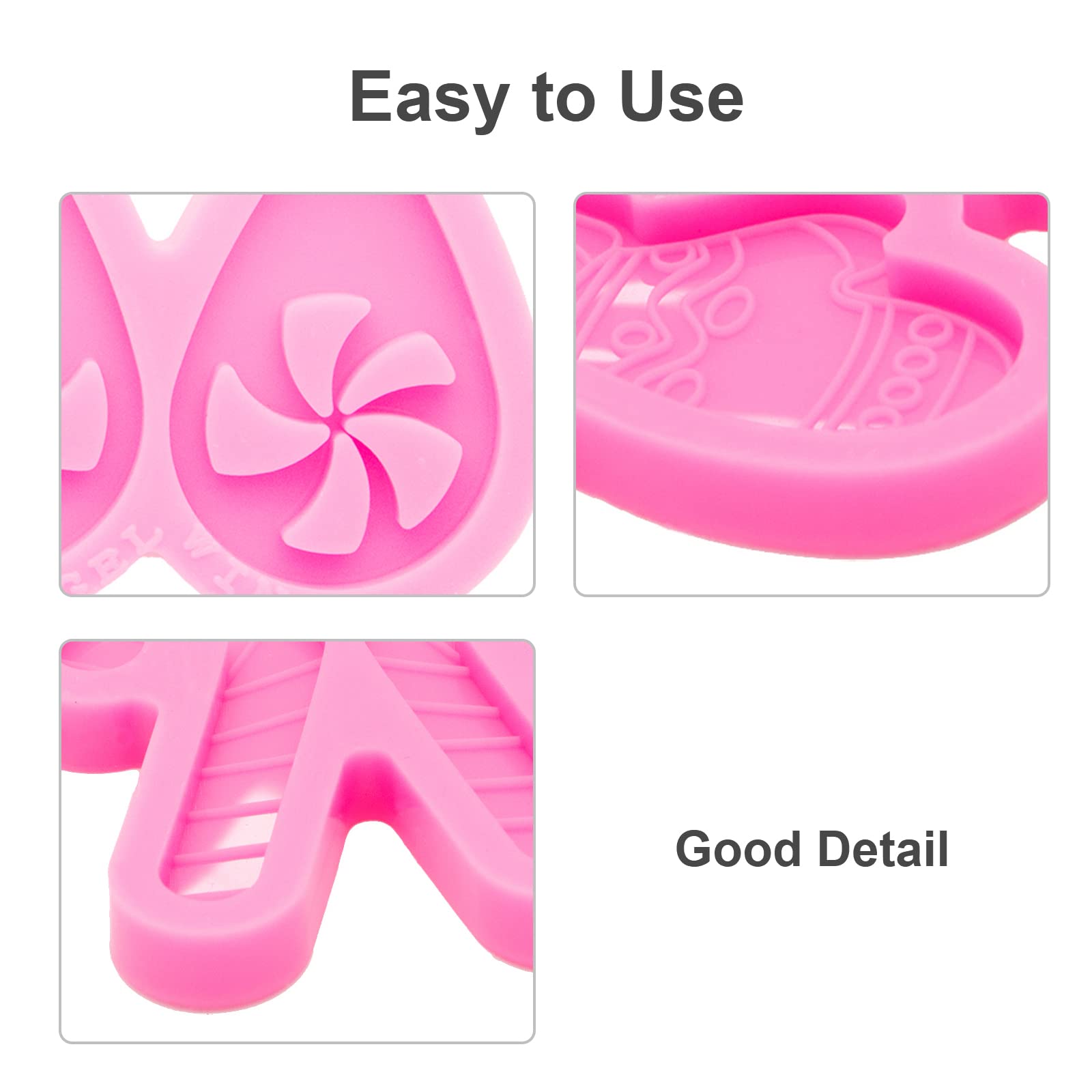 105-Piece Resin Molds Silicone Kit - 5 Earring Molds With Hooks For DIY Jewelry Making