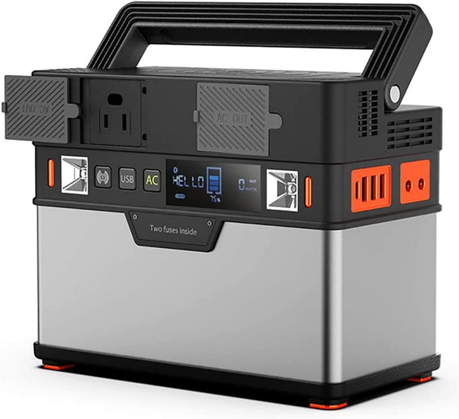 Generatore portatile da esterno YKLL, generatore portatile da 372 Wh, stazione di alimentazione da 300 W, alimentazione di emergenza con inverter CC CA, uscita wireless, per campeggio, casa, viaggio