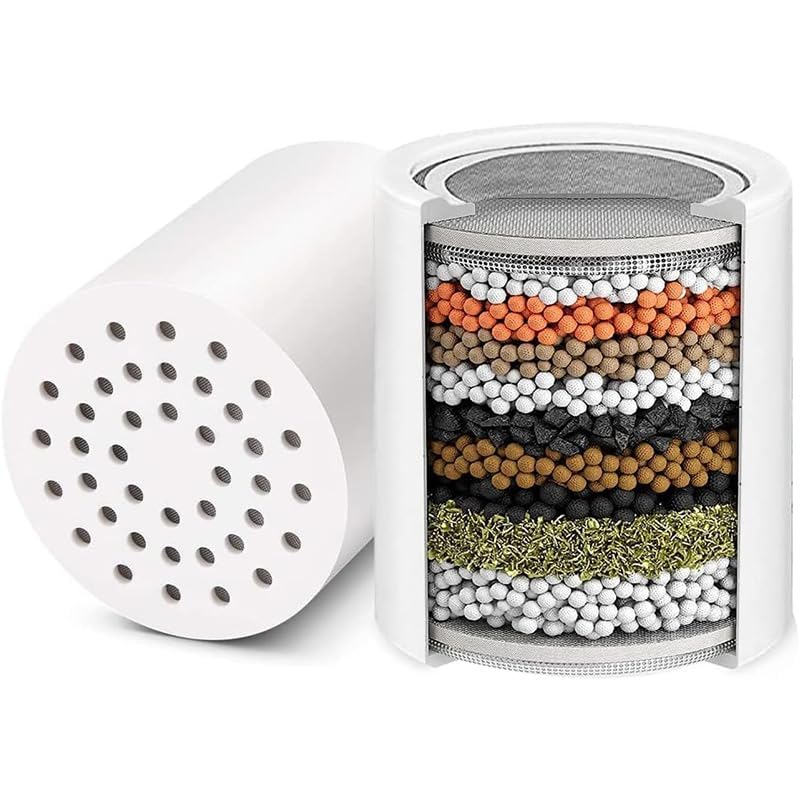 Image of PANCA Replacement Cartridge for Shower and Tap Filter for Hard Water | Borewell & Tanker Water Filter Cartridge | Hard Water Softener for Bathroom Faucet, Shower Head & Tap Purifier