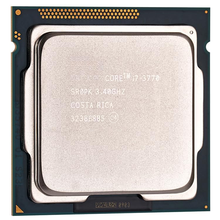 Image of Core i7 3nd Generation 3770 3.4 GHz Upto 3.9 GHz LGA 1155 Socket 4 Cores 8 Threads 8 MB Smart Cache Desktop Processor (Comes with Thermal Paste).