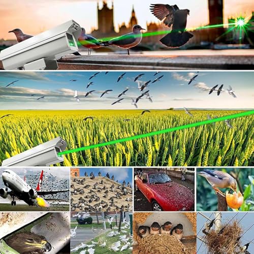 Hnbylmm Bird Repellent Laser Devices, Automatic Bird Scarer With 360° Rotary, App Remote Control, IP66 Waterproof, Quiet User-Friendly, For Substations, Airports, Orchards, Farmland B - 7