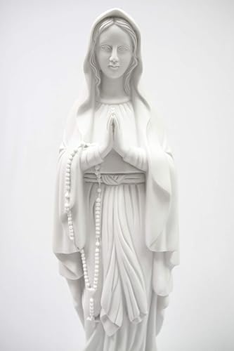 Miniatura 4 de Vittoria Collection Estatua de Nuestra Señora de Lourdes de 27 pulgadas fabricada en Italia para jardín interior y exterior