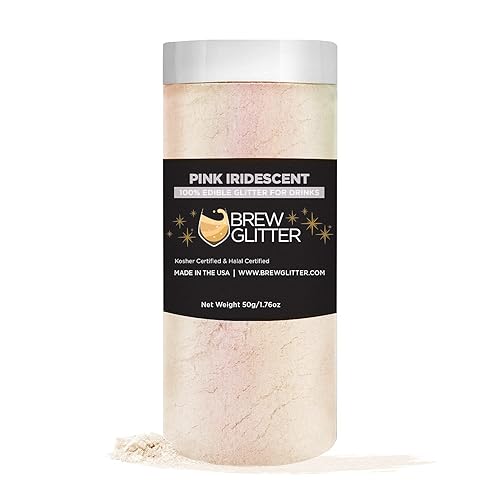 Miniatura 17 de Brillo de cerveza rosa comestible para bebidas, cócteles, cerveza, purpurina y bebidas Certificado Kosher y Halal 100% comestible y de grado