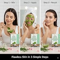 Vista 3 de Herbs Botanica Polvo de Neem para el Crecimiento del Cabello, Cuidado de la Piel y Desintoxicación, Polvo de Hojas de Neem Amargo Silvestre