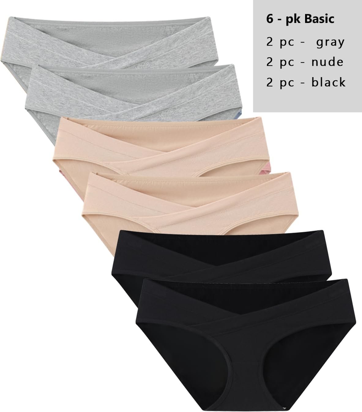 Womens Cotton Maternity Underwear Under Bump, Pregnancy Postpartum Panties