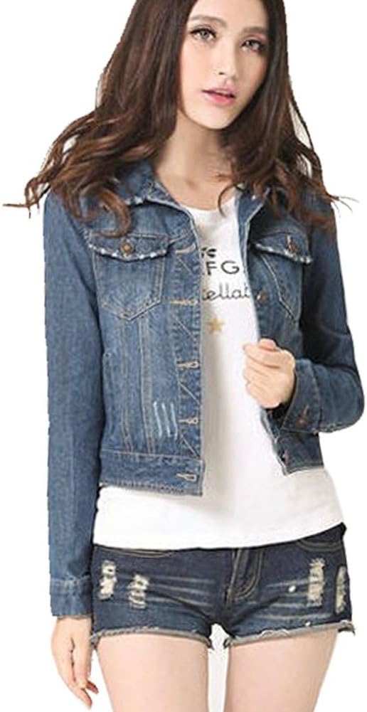 Nymph Women'S Fashion Long Sleeve Denim Jeans Short Coats Jackets