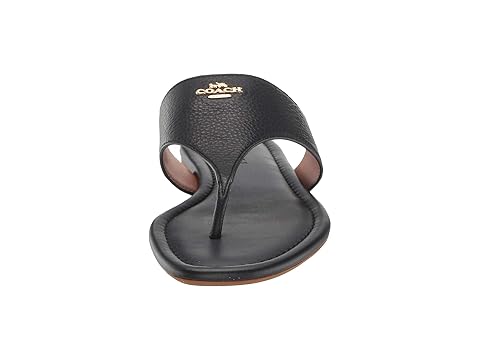 men's coach leather flip flops