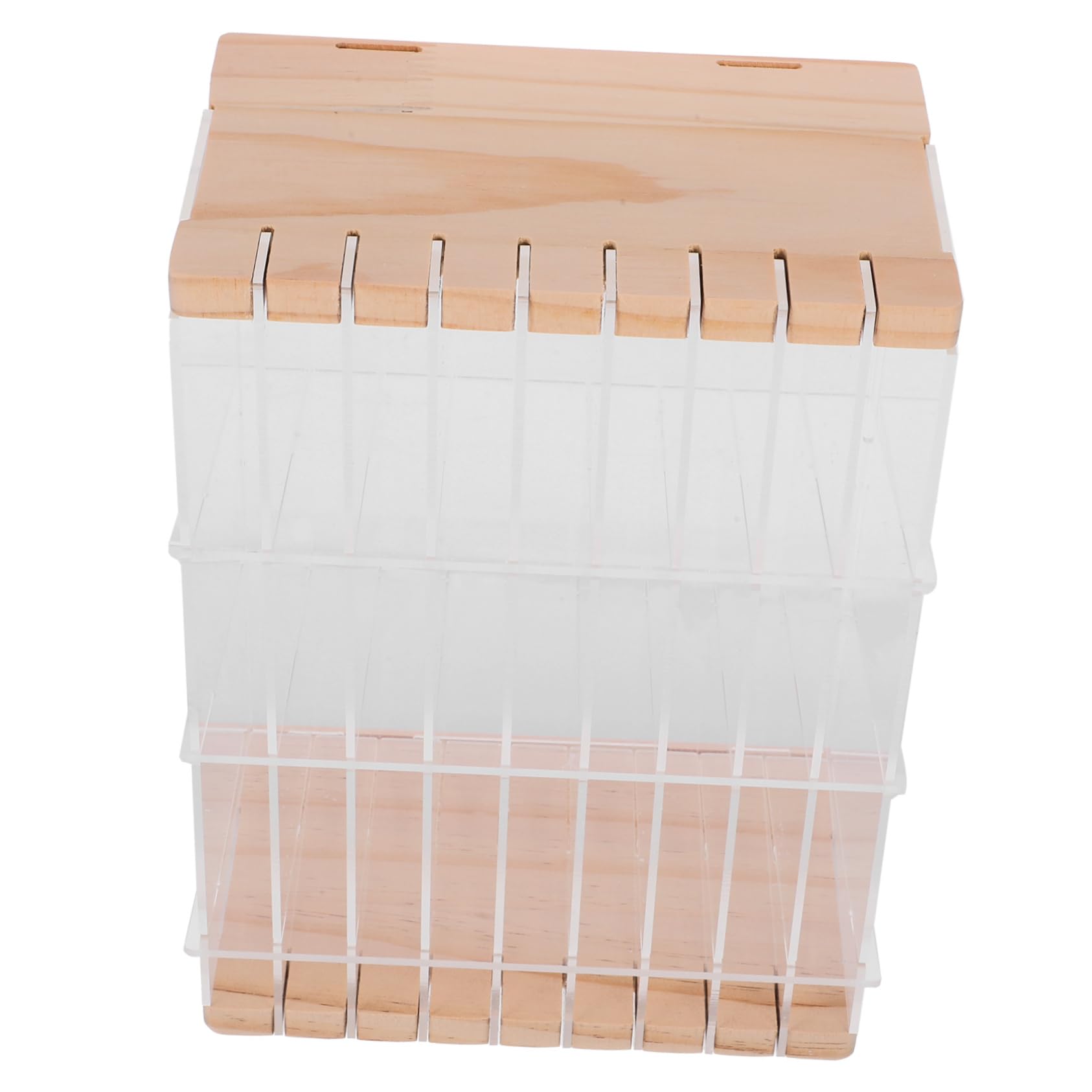 Schreibtisch Organizer zur Aufbewahrung von Stiften und Kleinteilen Acryl Holz Stiftehalter mit Fächern Sicherer Abschluss Mehrzweck für Büro und Schule