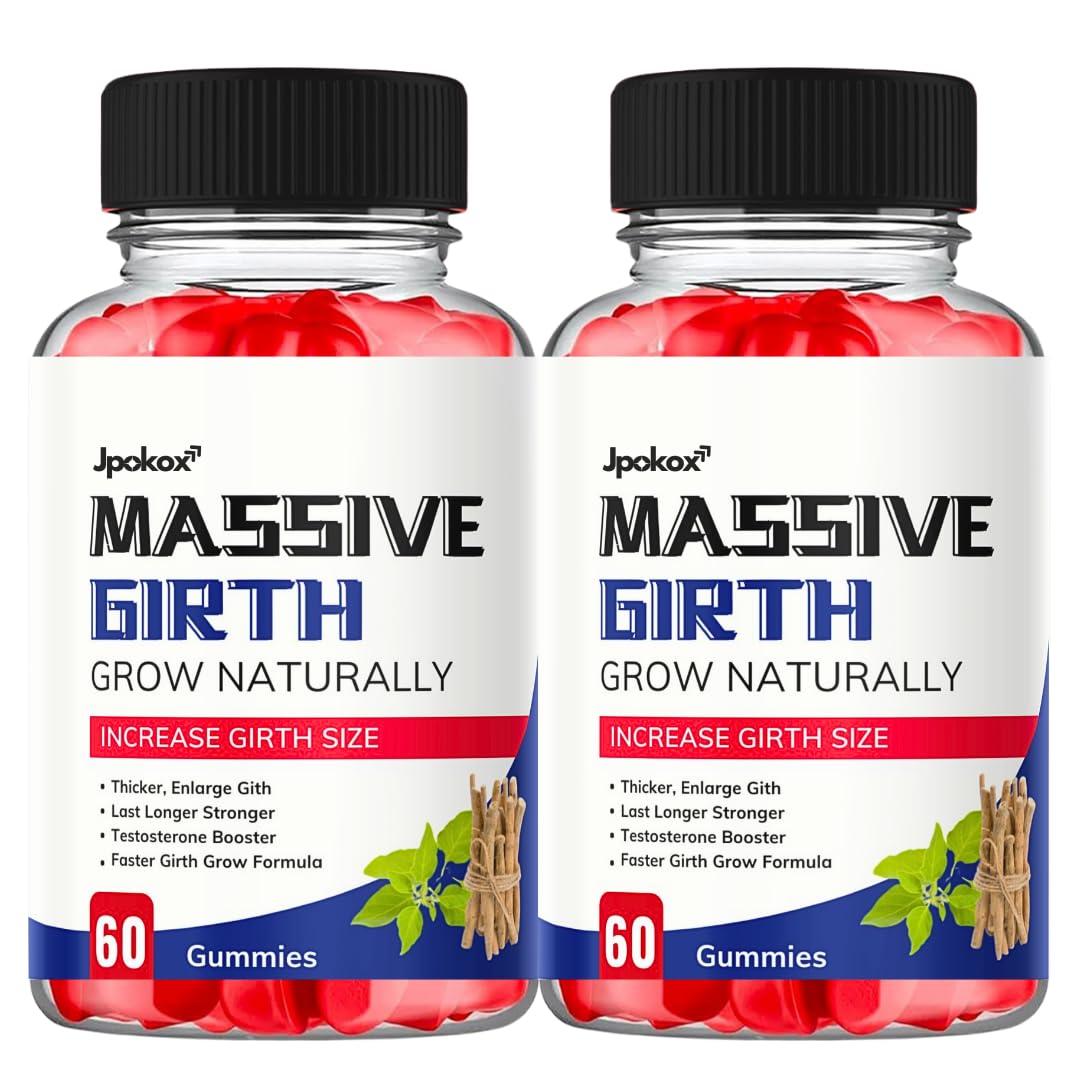 Massive Girth Gummies for Men | MassiveGirth Gummy | Massive Girth | Massive Girth Gummies - 60 Gummies (Pack 2)
