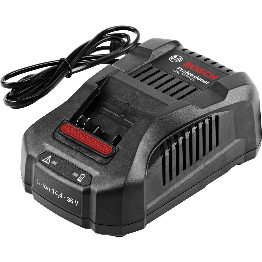 Bosch Professional Caricabatteria GAL 3680 CV (caricabatteria rapido multitensione per tutte le batterie al litio da 14,4 a 36 Volt, batteria non inclusa)