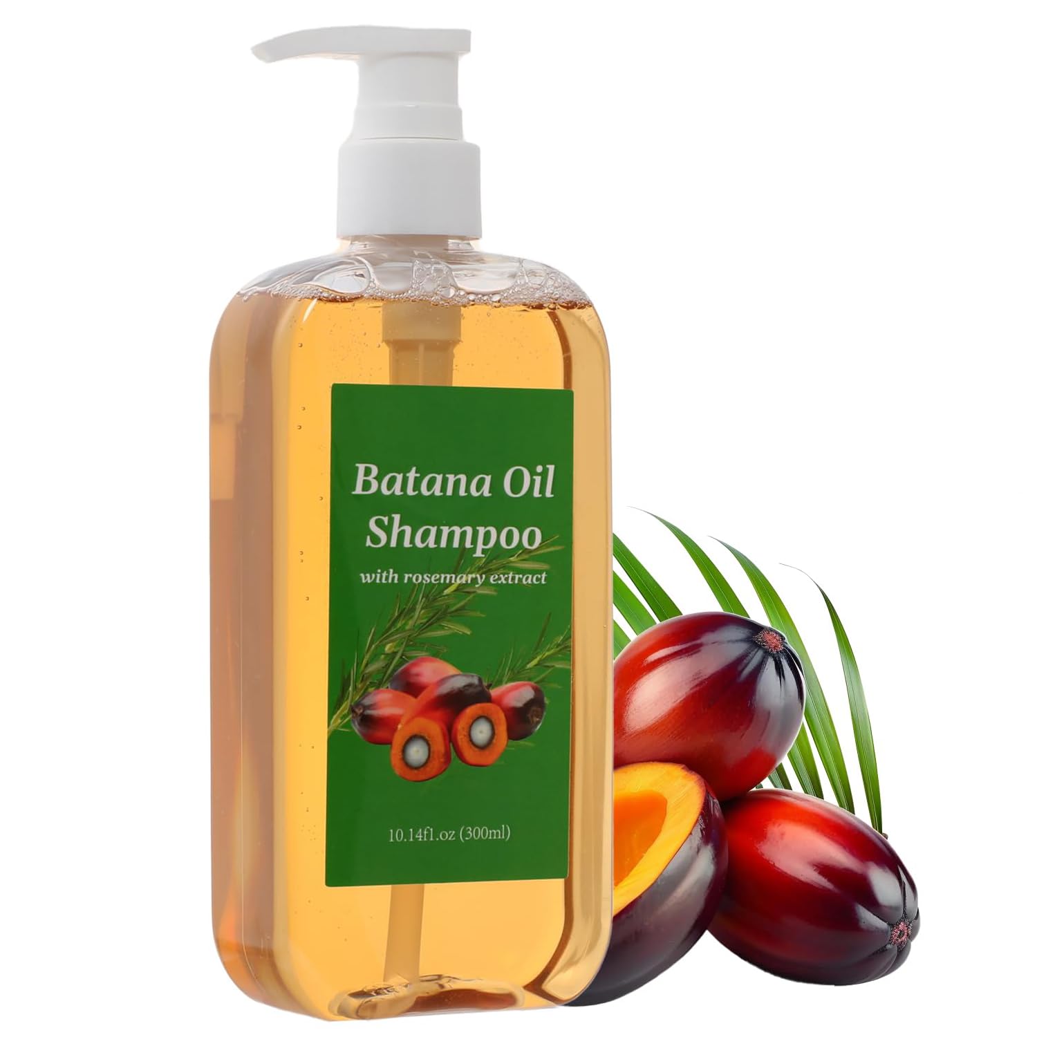 Shampoo De Batana, Rosemary Oil Shampoo,Batana with Rosemary Extract, Para La Caida Del Cabello, Nourishing & Regenerating Hair-Soft and Fluffy for Men & Women