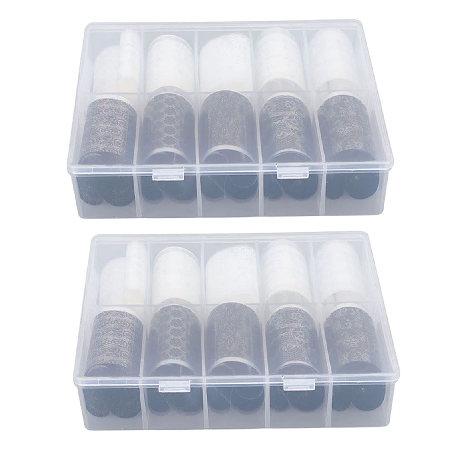 Nail Lace Stickers, Fashion Complete Styles Lace Foils Sticker Simple Operation for Women for Manicure Store-image-47