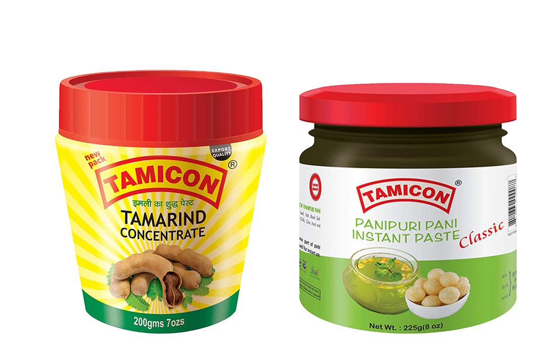 Tamicon 225 Grams Pani Puri Instant Paste and Tamarind Concentrate (200g) Combo Pack of 2 (B09443FHCH) Amazon Price History, Amazon Price Tracker