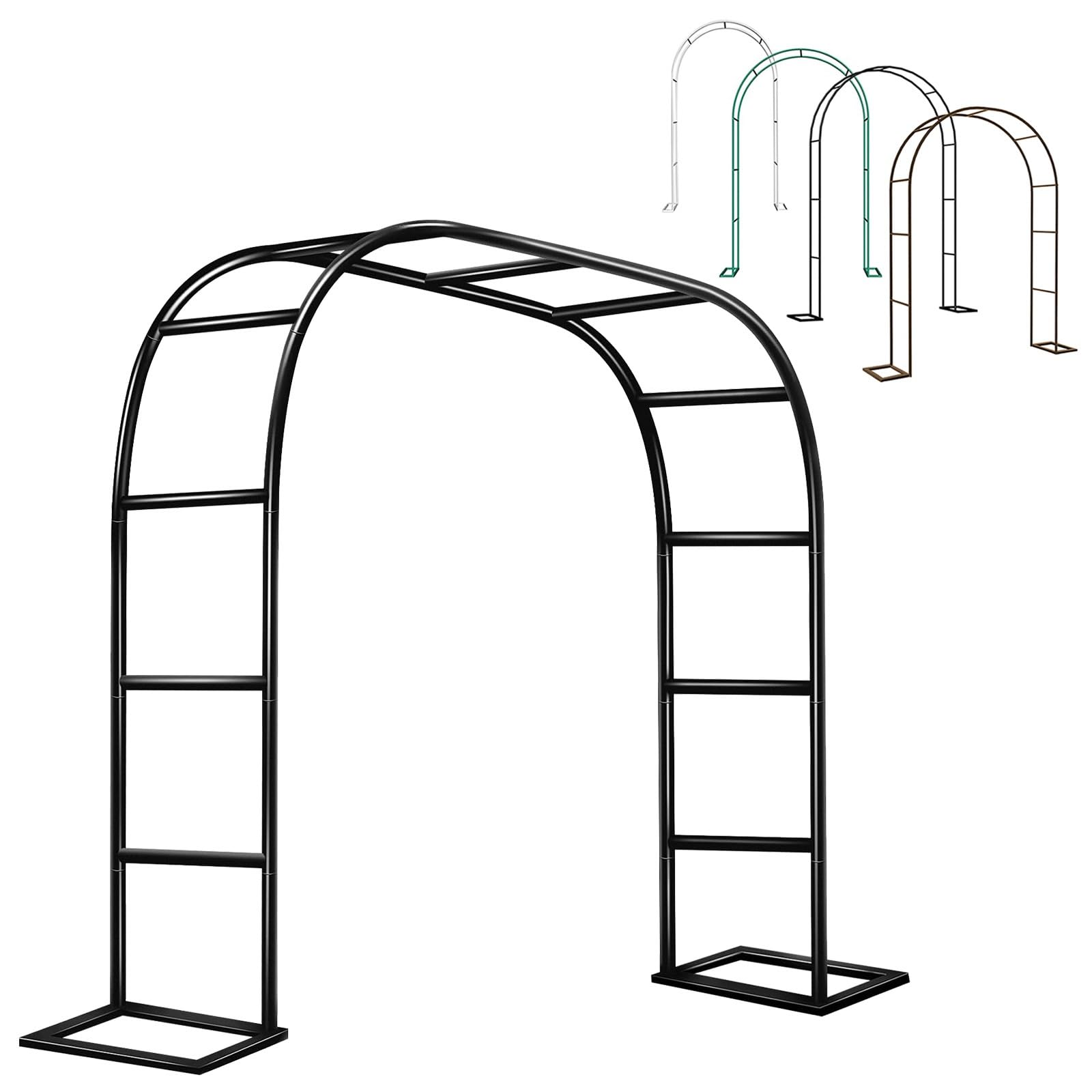 Arche de jardin en métal grand modèle pour tuteurer rosiers grimpants