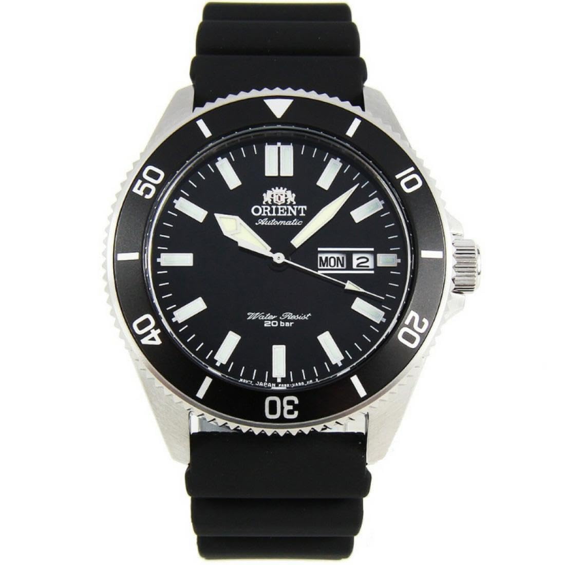 Mens Automatic Watch, Analog Display and Rubber Strap RA-AA0010B19B