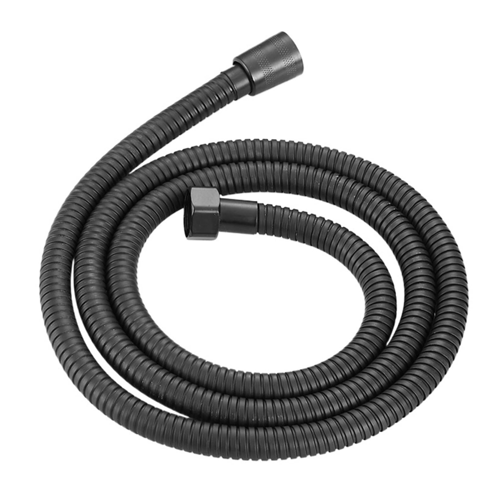 2M Black Flexible Shower Hose Extension Plumbing