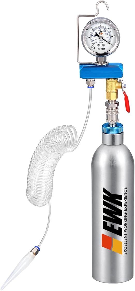 EWK Fuel Injection Cleaner Canister Vacuum System Cleaner Intake Valve Pressure Tester