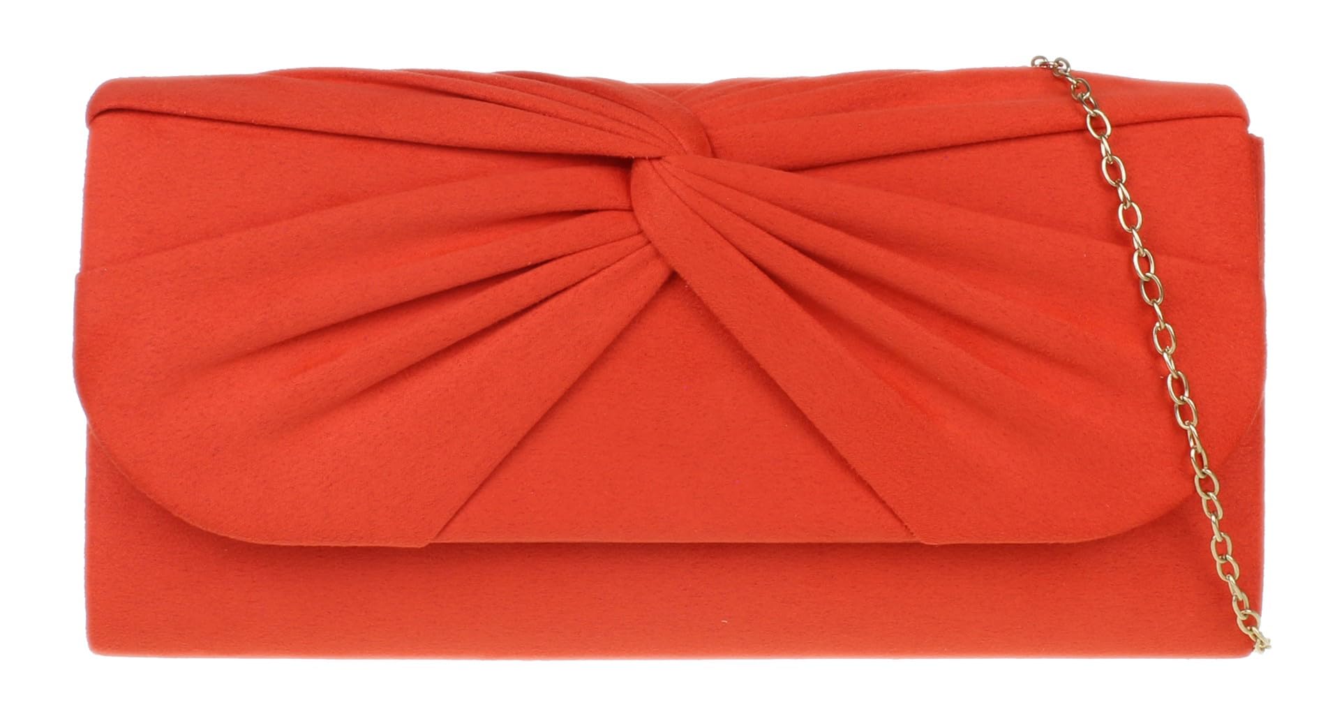 Sac à main rouge écarlate en faux daim Girly Handbags pour vos soirées