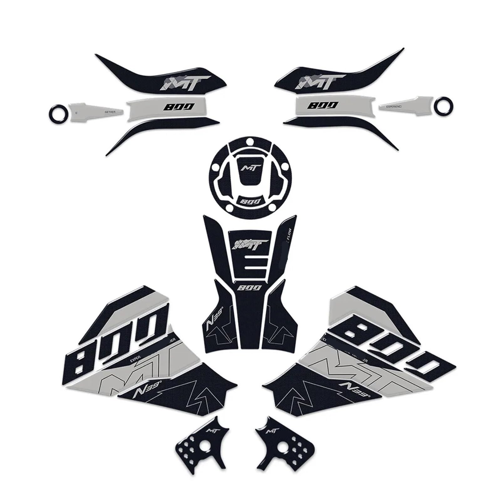 Motorcycle Gas Tank pad 2023 800mt Sticker 3D Epoxy Kit Motorcycle Tank Pad Protection for CFMoto 800MT 800 MT 2022 2024