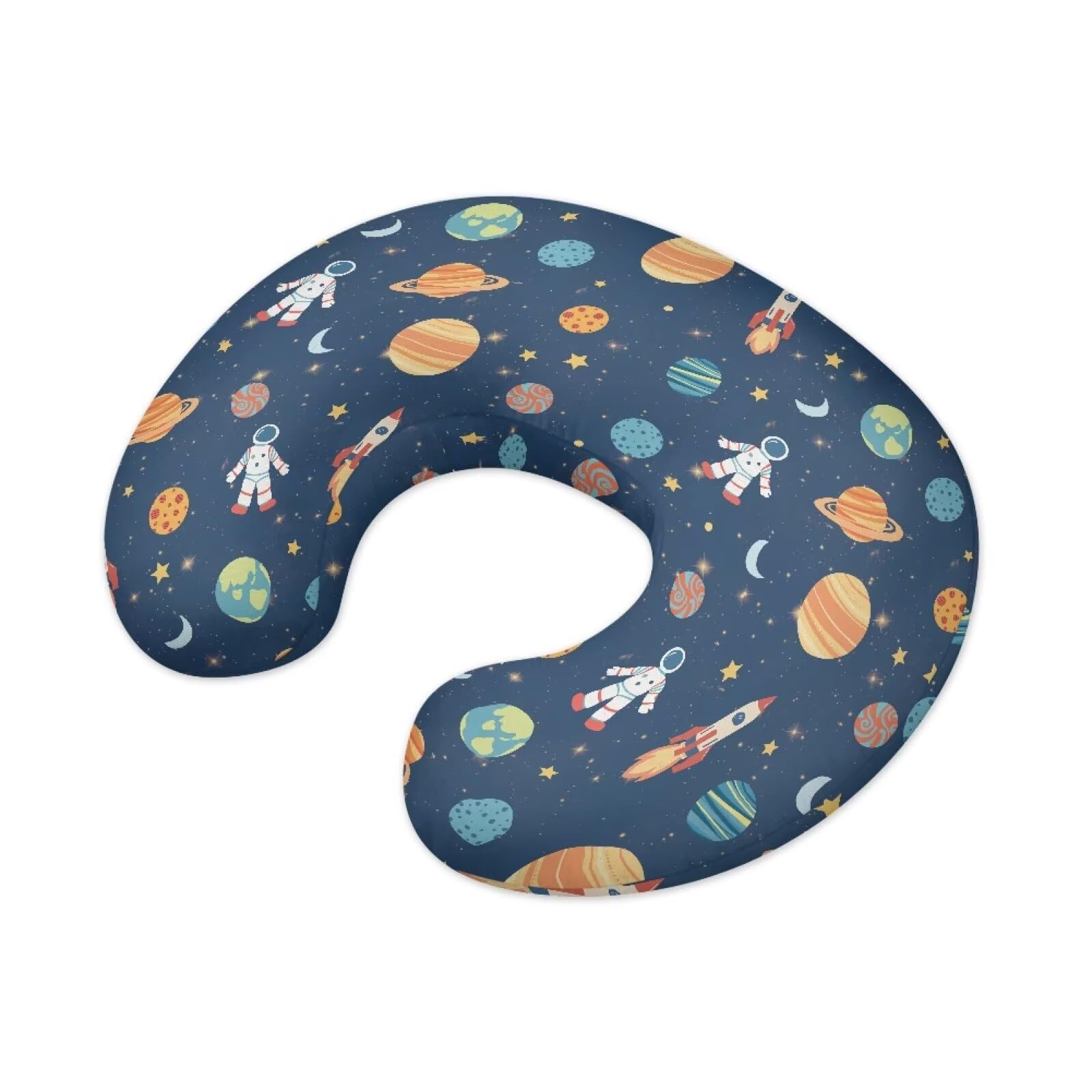 XXQGOMG Galaxy Print Breast Feeding Pillows for Babies Boys & Girls Soft Breathable Nursing Pillow Case U Shaped Nursing Pillow Slipcovers for Breastfeeding Mom