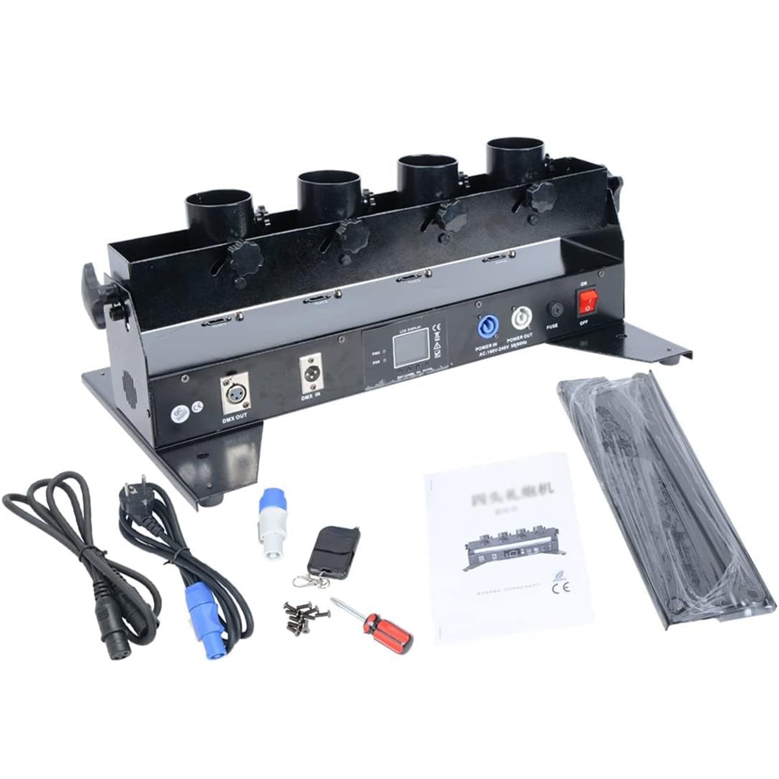 Konfettikanone, Konfettikanone mit 4 Schuss, elektrischer Bühneneffekt-Gebläse, Streamer, kabellose Fernbedienung, perfekt für DJ-Partys und Hochzeiten