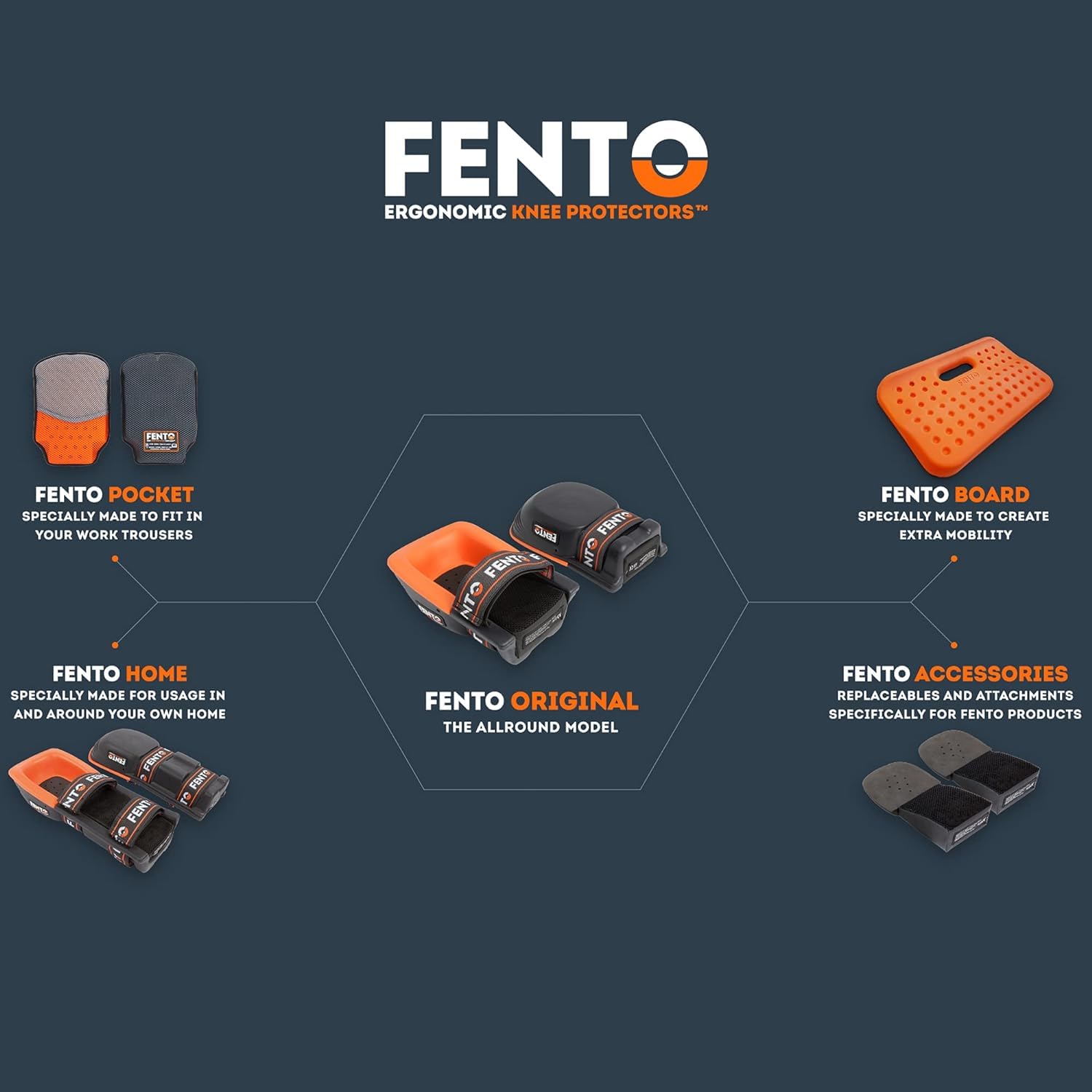 FENTO Max Black/Orange OSFA Water Repellent