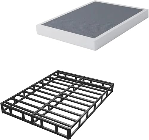 Miniatura 17 de ALDRICH Base de colchón de metal resistente de 5 pulgadas, capacidad máxima de peso de 3000 libras, antideslizante, sin ruido, fácil de montar, 5