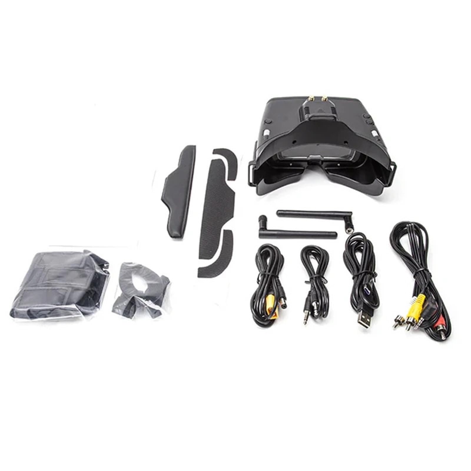 Occhiali FPV 5.8GHz 48CH Con Head Tracker E DVR HD For Droni RC(5.8G Antenna Set)