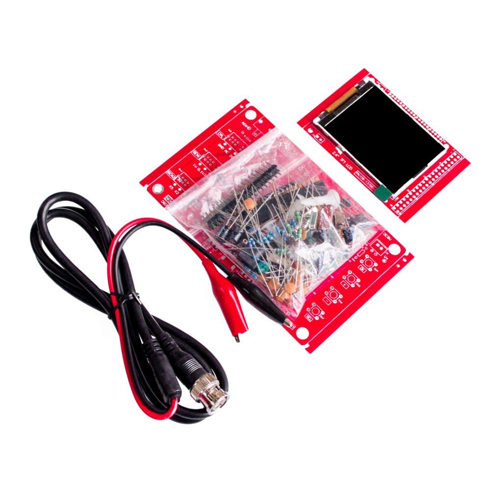 DSO138 2.4" TFT Pocket-Size Digital Oscilloscope Kit DIY Parts Handheld + Acrylic DIY Case Cover Shell
