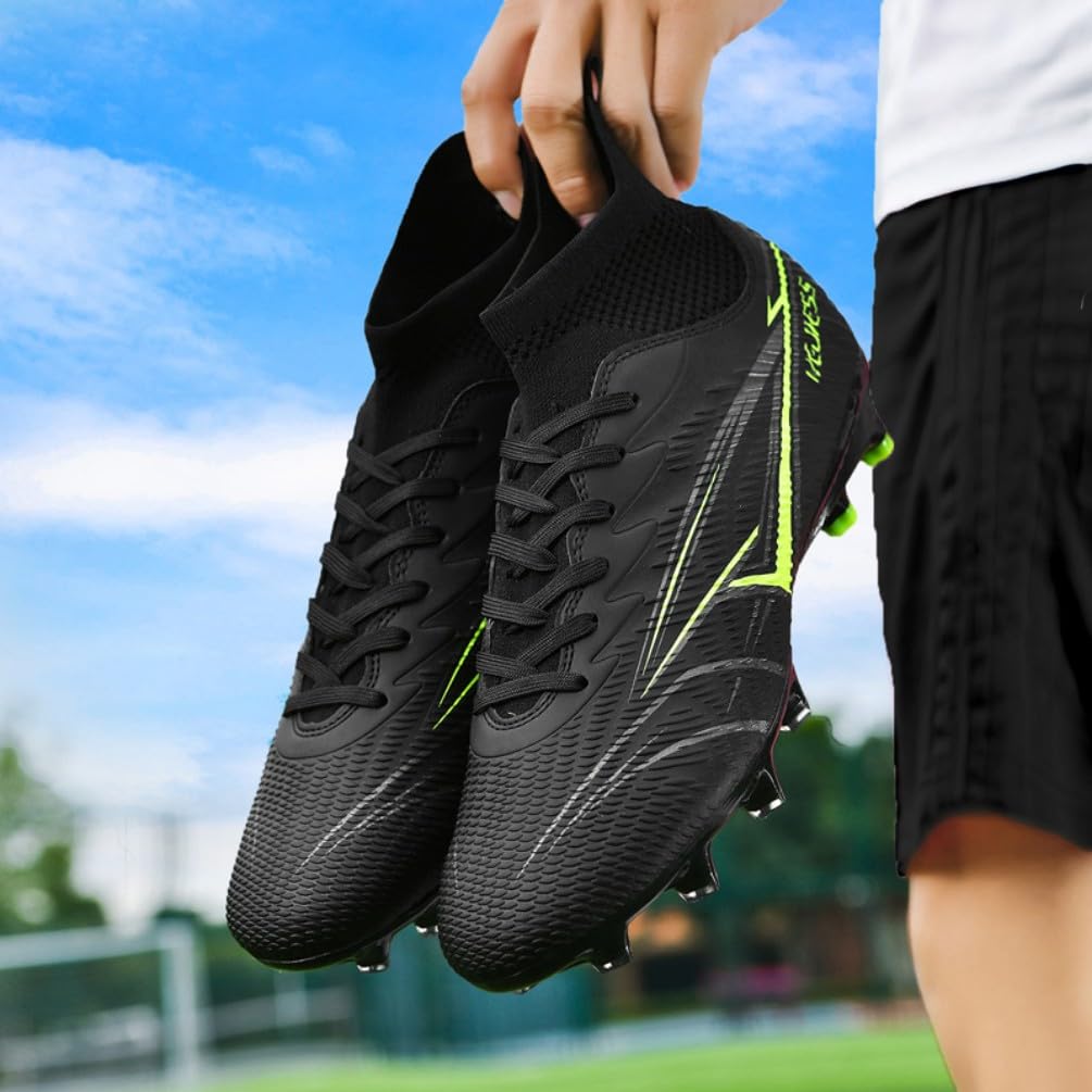Fußballschuhe Herren High Top Jugendliche Athletics Trainingsschuhe Outdoor Sport Professionelle Kinder Fussballschuhe Kunstrasen Football Shoes Fußball Stiefel Unisex - 2
