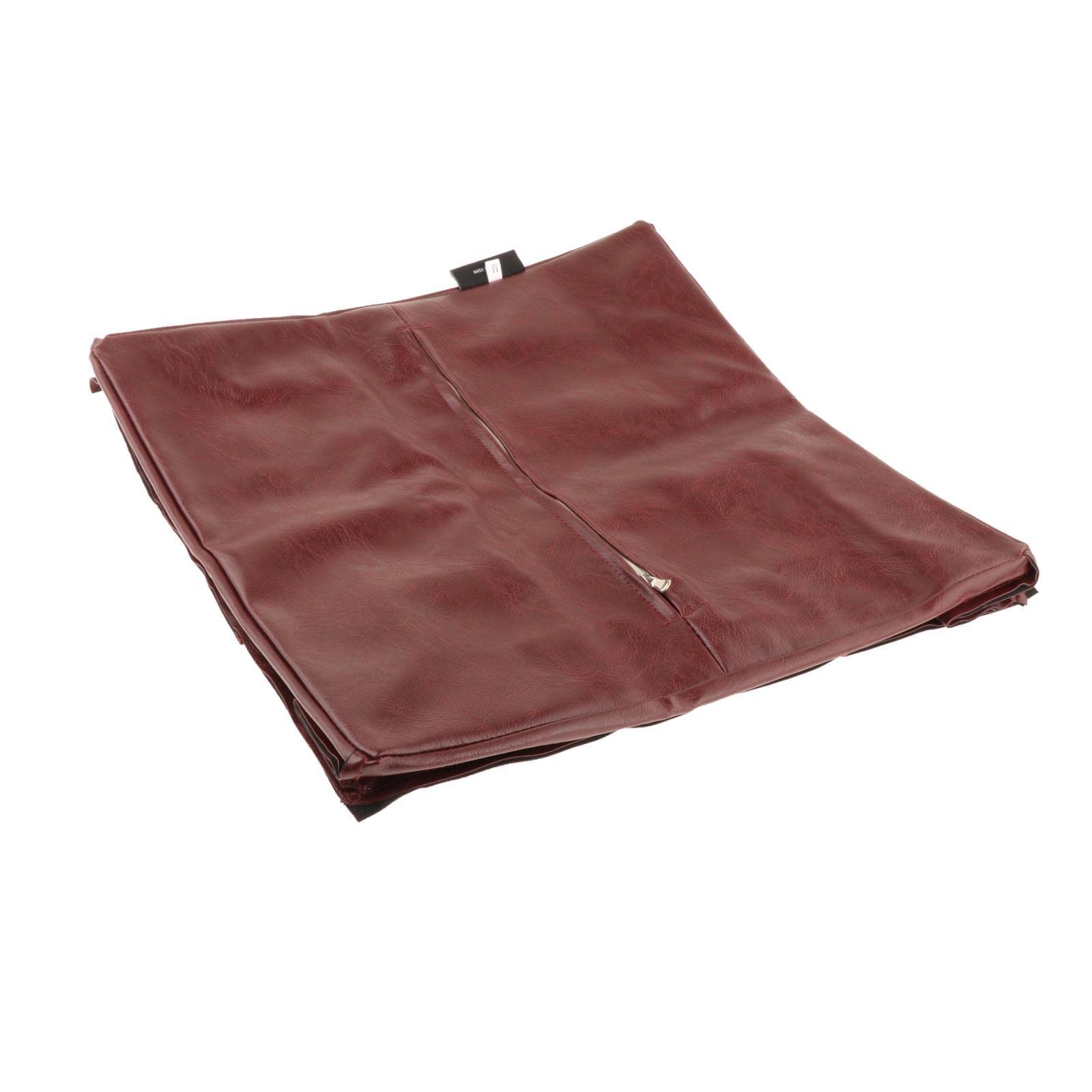 Foot Stool Morocco Ottoman Cover Pouf Cushion Case Durable 15.8inchx15.8inch Dark Red|Ottomans, Footstools & Poufs|Home & Garden-picture-12