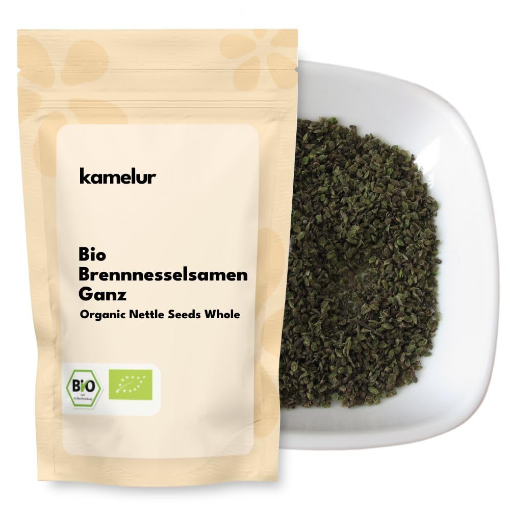 Kamelur Bio Brennnesselsamen ganz -500g- BIO Brennnesselsaaten Kräutertee Brennesselsamen