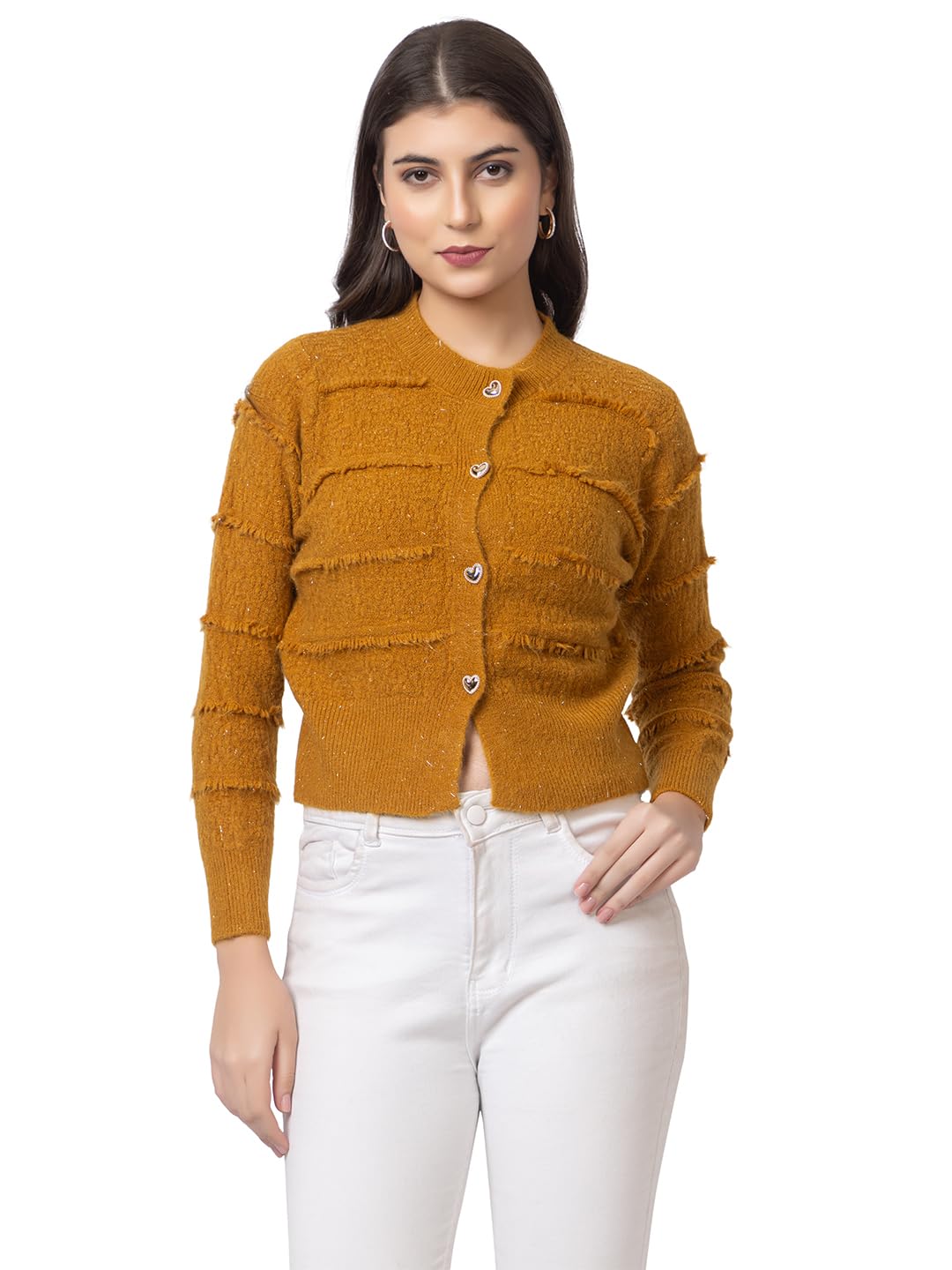 gfo Fancy Cropped Fur Top Type Sweaters for Women-picture-58