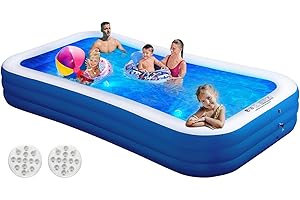 Elegant Family Pool: 130" x 72" x 22" Summer Water Party Haven