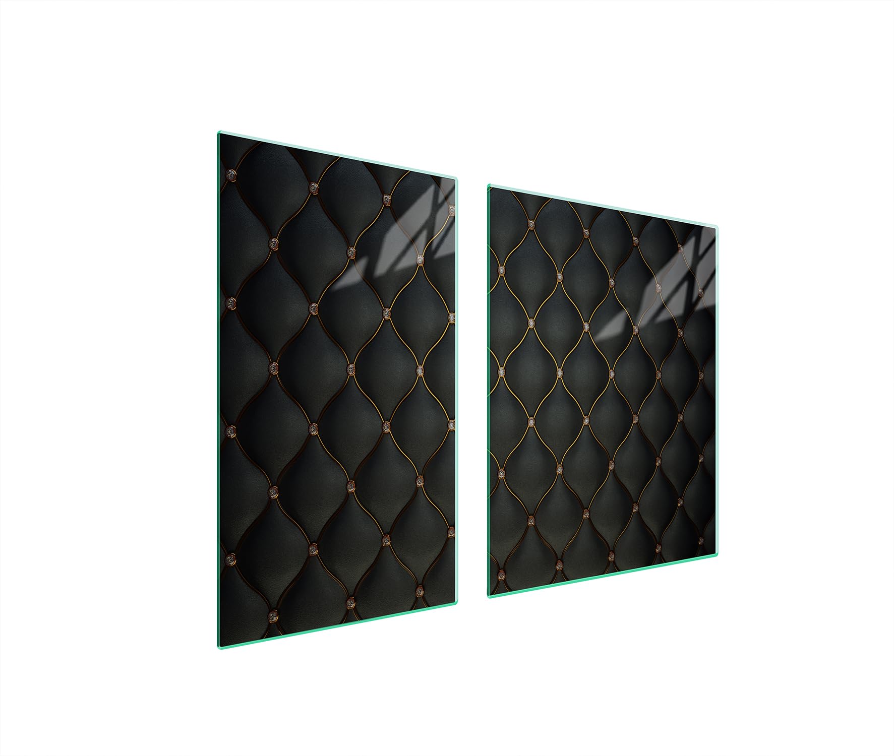 TMK ArtDeko Szklana płyta ochronna na kuchenkę 100x52 cm, szklana deska do krojenia, szklany panel do kuchni uniwersalny, Wzór