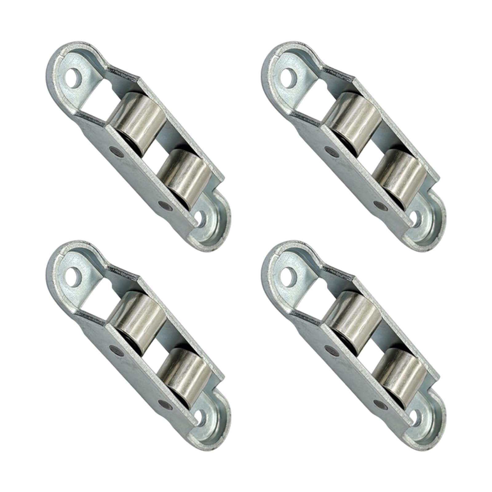Roller Sliding Door Window Hardware, Aluminum Alloy Replacement Rollers, 4 Piece Set for Repair Projects Sliding Door Roller Replacement Window Double Hardware Track Set Older Repair Metal Assembly