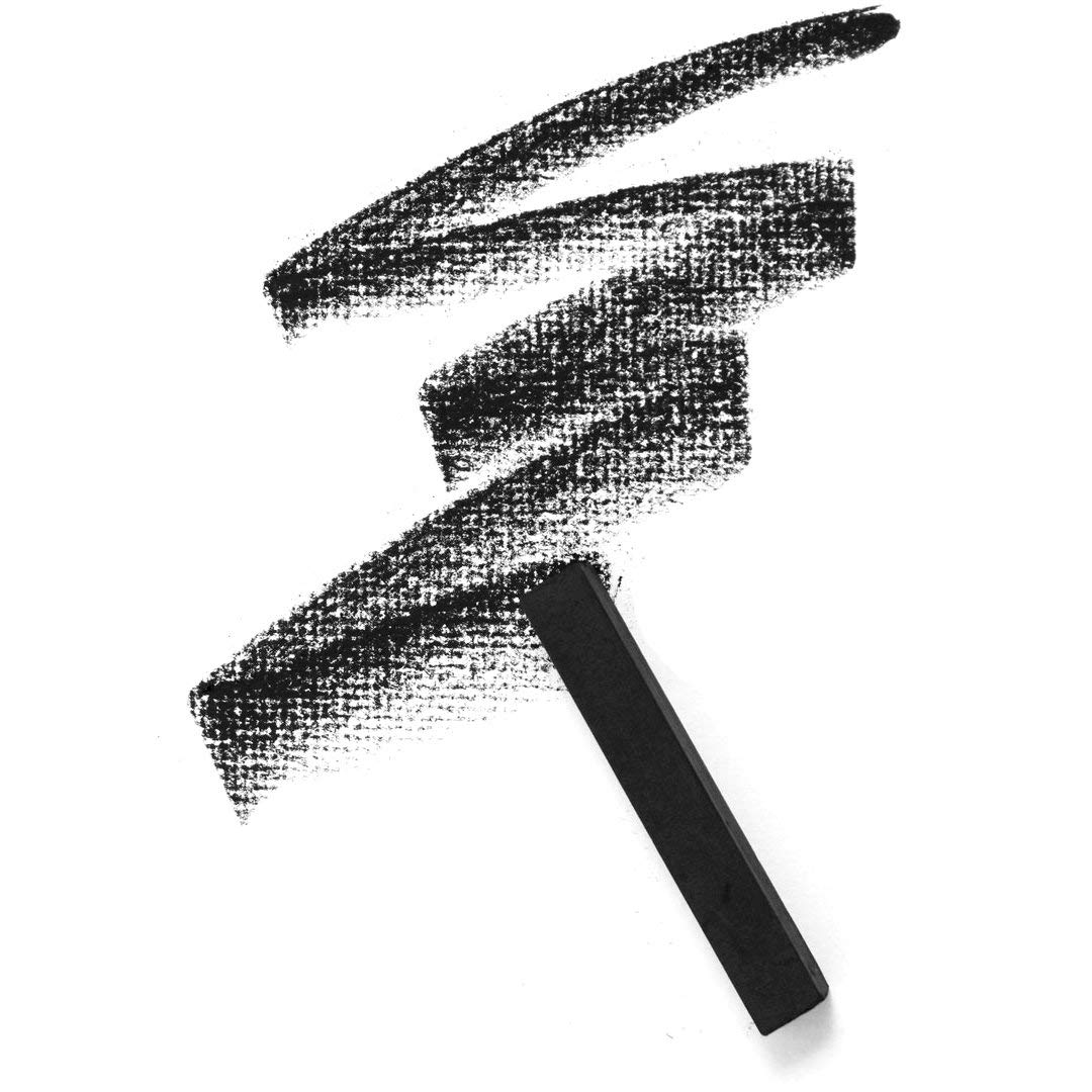 MSGH Square Compressed Charcoal Sticks Assorted, Soft, Medium, Hard, Pack of 6 2