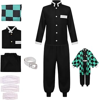 Anime Costume Cosplay Green Kimono Suit Outfit Halloween Costume