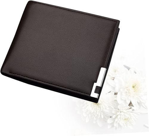 Miniatura 8 de VALICLUD Billeteras De Hombres Cuero Original Billeteras Billeteras De Cuero Original Billetera Monedero Corto, Café, Centímetro