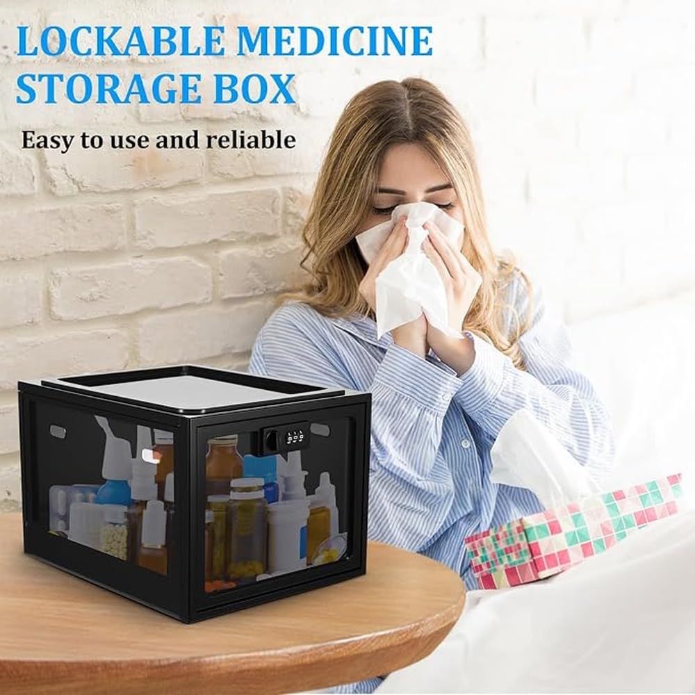 Caja pequeña con Cerradura para medicamentos y de Seguridad