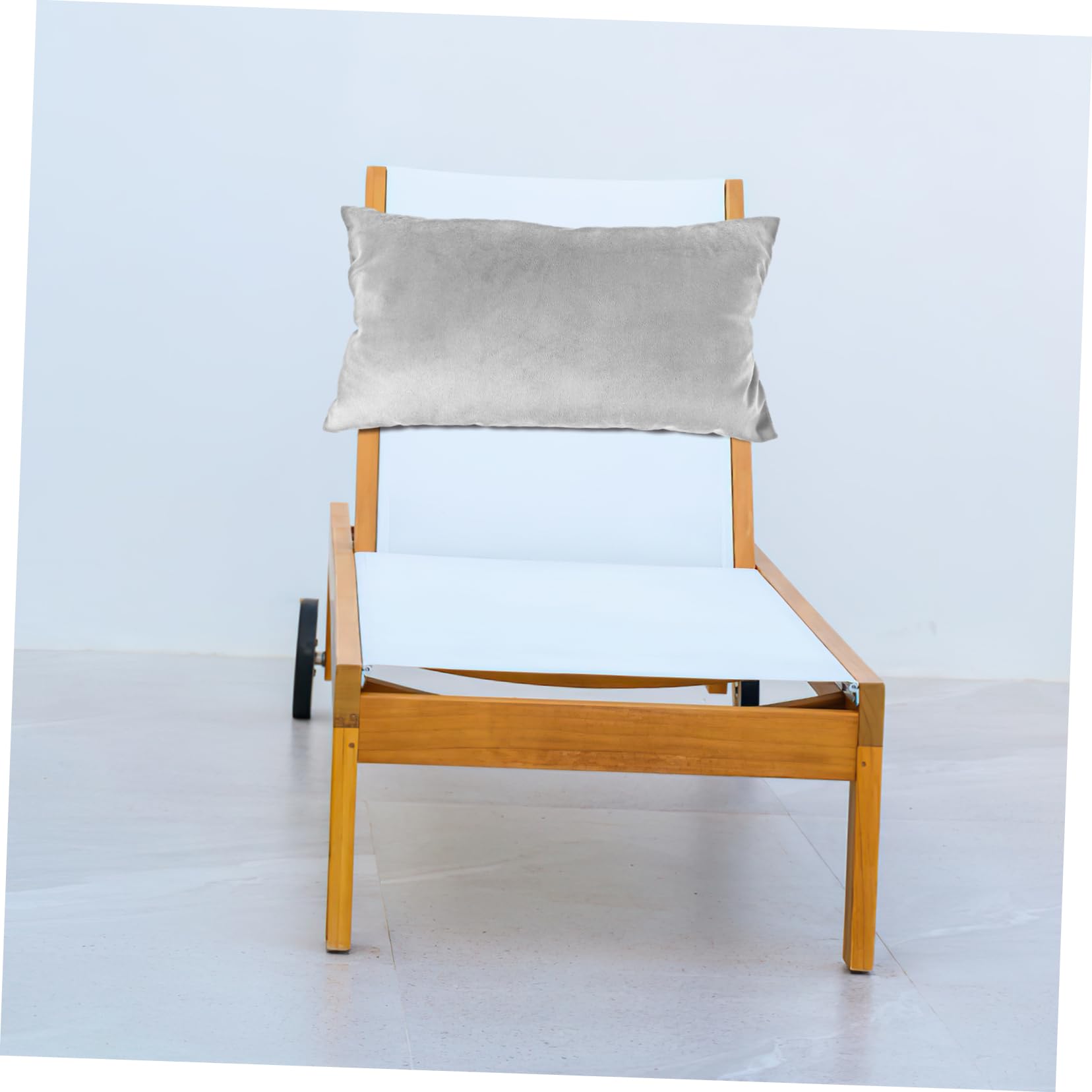 Cuscino Poggiatesta Per Sedia a Sdraio Pieghevole, Supporto Ergonomico in Spugna e Tessuto Con Cinghia Elastica, Accessorio Per Sedie Da Spiaggia e Da Ufficio, Allevia Dolore Al Collo