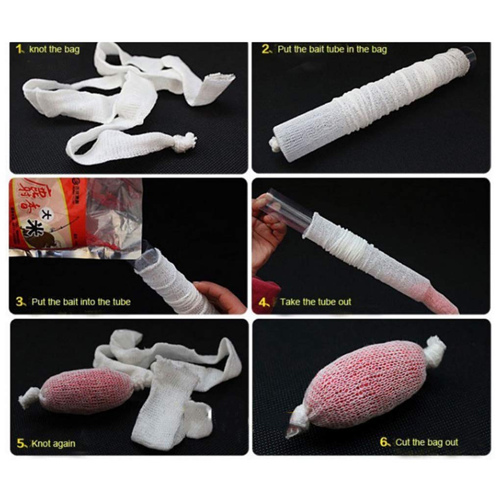Lot de 5 sacs de recharge universels en maille PVA pour pêche à la carpe 25 mm
