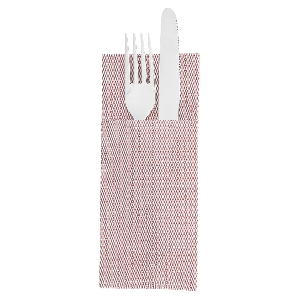 Garcia de Pou Kangaroo Dry Cotton Airlaid Servietten 60 g/m² in Box, 33 x 40 cm, Papier, Burgunderrot, 30 x 30 x 30 cm
