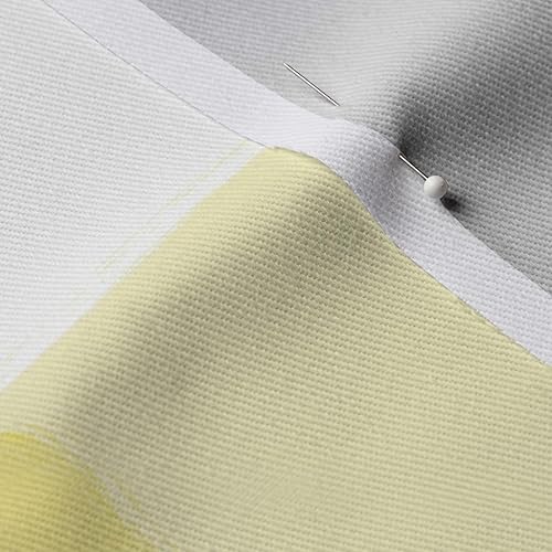 Miniatura 7 de Spoonflower Tela  Grande cuadros amarillos cuadros cuadros de cuadros de cuadros de azúcar frescos impresos en tela de mezclilla cuarto de grasa