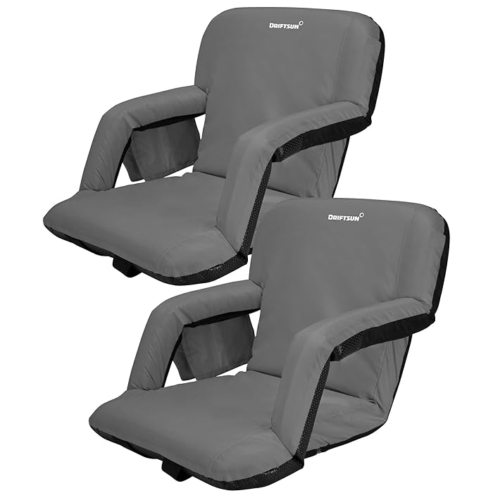 Buy Driftsun Foldable Reclining Stadium Seat Reclining Bleacher Chair