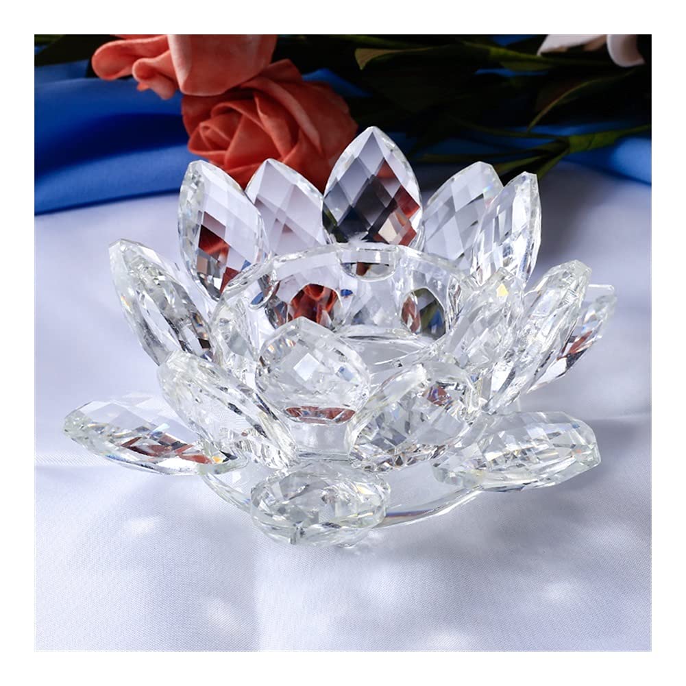 Bougeoir en verre forme de fleur | Selency