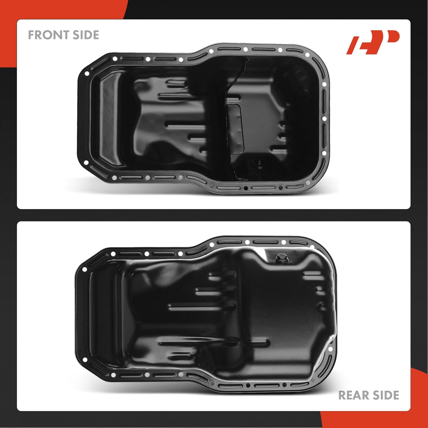 A-Premium Engine Oil Pan Sump with Drain Plug Compatible with Toyota Camry 1992-2001, Solara 1999-2001, 2.2L