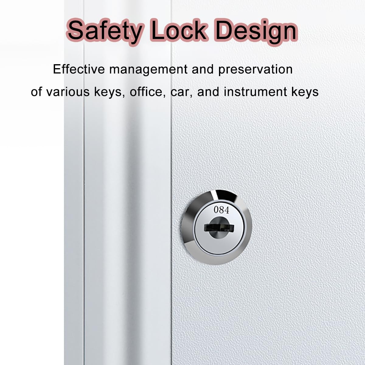 Armadietto portachiavi da parete con 48 Hoo ed etichette - Key nizer per case comunali e concessionarie auto - Soluzione Sto efficiente per un facile accesso
